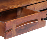 NNEVL TV Cabinet 140x30x45 cm Solid Acacia Wood
