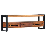 NNEVL TV Cabinet 140x30x45 cm Solid Acacia Wood