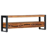 NNEVL TV Cabinet 140x30x45 cm Solid Acacia Wood