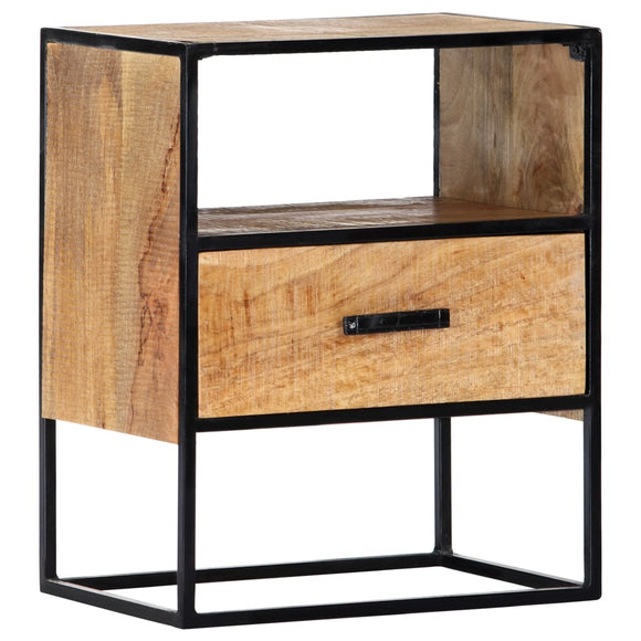 NNEVL Nightstand 40x30x50 cm Solid Mango Wood