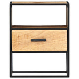 NNEVL Nightstand 40x30x50 cm Solid Mango Wood