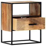 NNEVL Nightstand 40x30x50 cm Solid Mango Wood