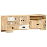 NNEVL TV Cabinet 120x30x40 cm Solid Mango Wood