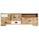 NNEVL TV Cabinet 120x30x40 cm Solid Mango Wood