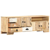 NNEVL TV Cabinet 120x30x40 cm Solid Mango Wood