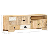 NNEVL TV Cabinet 120x30x40 cm Solid Mango Wood
