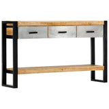 NNEVL Console Table 130x30x76 cm Solid Mango Wood