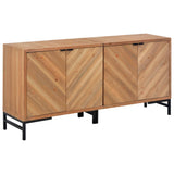 NNEVL Sideboard 150x35x72 cm Solid Wood