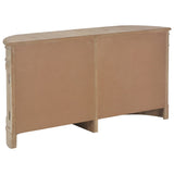 NNEVL Sideboard 134x30x68 cm Solid Wood