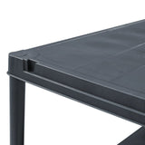 NNEVL Storage Shelf Rack Black 250 kg 80x40x180 cm Plastic