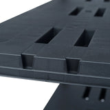 NNEVL Storage Shelf Rack Black 220 kg 90x40x138 cm Plastic