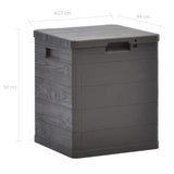 NNEVL Garden Storage Box 90 L Brown