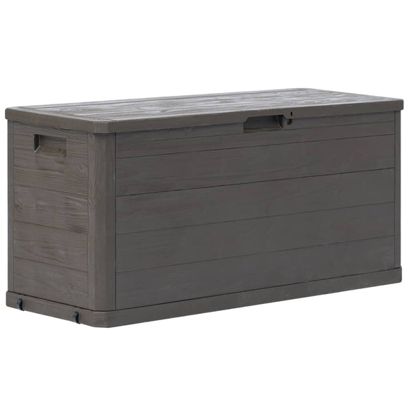 NNEVL Garden Storage Box Brown 120x50x60 cm Poly Rattan