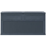 NNEVL Garden Storage Box Brown 120x50x60 cm Poly Rattan