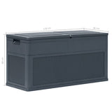 NNEVL Garden Storage Box Brown 120x50x60 cm Poly Rattan