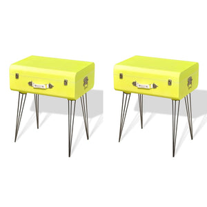 NNEVL Bedside Cabinets 2 pcs 49.5x36x60 cm Yellow