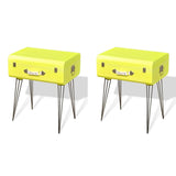 NNEVL Bedside Cabinets 2 pcs 49.5x36x60 cm Yellow