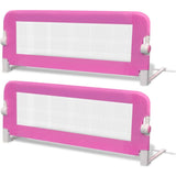 NNEVL Toddler Safety Bed Rail 2 pcs Pink 102x42 cm