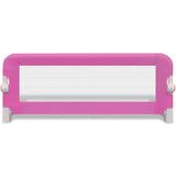 NNEVL Toddler Safety Bed Rail 2 pcs Pink 102x42 cm