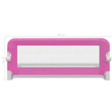 NNEVL Toddler Safety Bed Rail 2 pcs Pink 102x42 cm