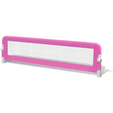 NNEVL Toddler Safety Bed Rail 2 pcs Pink 150x42 cm