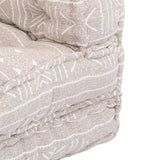 NNEVL Single Modular Pouffe Beige Fabric