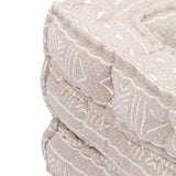 NNEVL Single Modular Pouffe Beige Fabric
