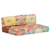 NNEVL Pouffe Patchwork Fabric