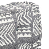 NNEVL Pouffe Grey Stripe Fabric