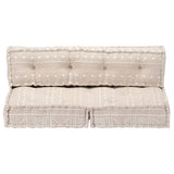NNEVL Pouffe Beige Fabric