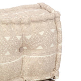 NNEVL Pouffe Beige Fabric