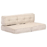 NNEVL Pouffe Beige Fabric