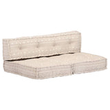 NNEVL Pouffe Beige Fabric