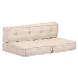 NNEVL Pouffe Beige Fabric