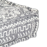 NNEVL Pouffe Light Grey Fabric