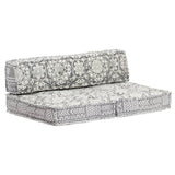 NNEVL Pouffe Light Grey Fabric