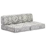NNEVL Pouffe Light Grey Fabric