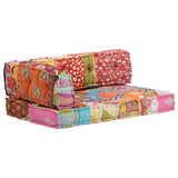 NNEVL Pouffe Patchwork Fabric
