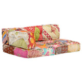 NNEVL Pouffe Patchwork Fabric