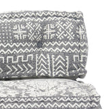 NNEVL Pouffe Light Grey Fabric