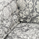 NNEVL Pouffe Light Grey Fabric