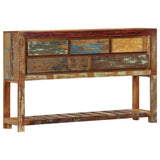 NNEVL Sideboard 120x30x75 cm Solid Reclaimed Wood