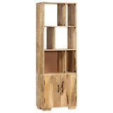 NNEVL Bookshelf 60x35x180 cm Solid Mango Wood