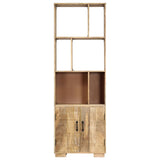 NNEVL Bookshelf 60x35x180 cm Solid Mango Wood