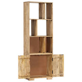 NNEVL Bookshelf 60x35x180 cm Solid Mango Wood