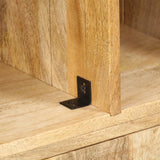 NNEVL Bookshelf 60x35x180 cm Solid Mango Wood