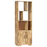 NNEVL Bookshelf 60x35x180 cm Solid Mango Wood