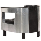 NNEVL Aviator Armchair Black Real Leather