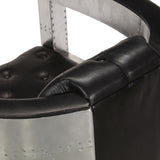NNEVL Aviator Armchair Black Real Leather