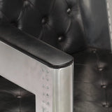 NNEVL Aviator Armchair Black Real Leather